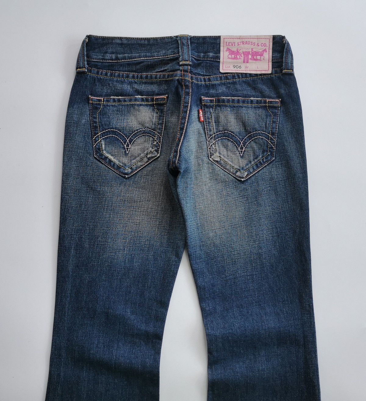Levi's Vintage Levis 906 Bootcut Distressed Jeans Size 29" - 6 Thumbnail