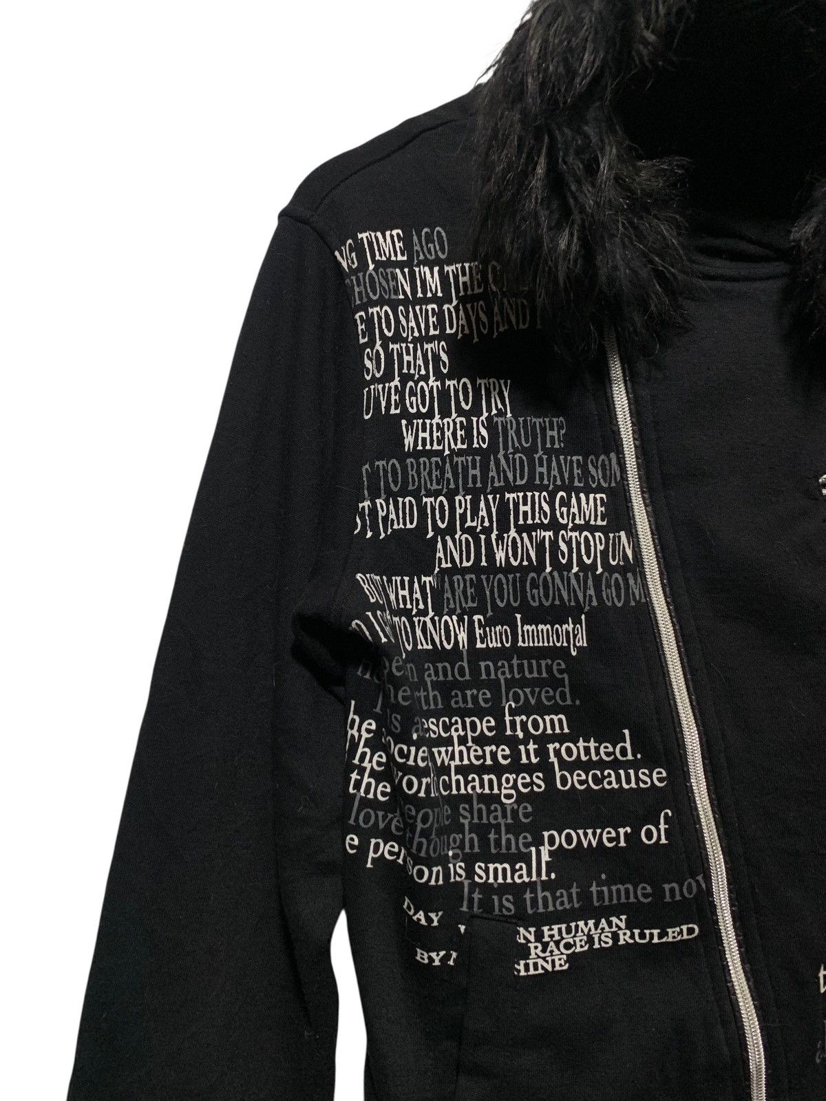 If Six Was Nine The bay garden asymmetric poem fur hoodie LGB style Size US M / EU 48-50 / 2 - 6 Thumbnail