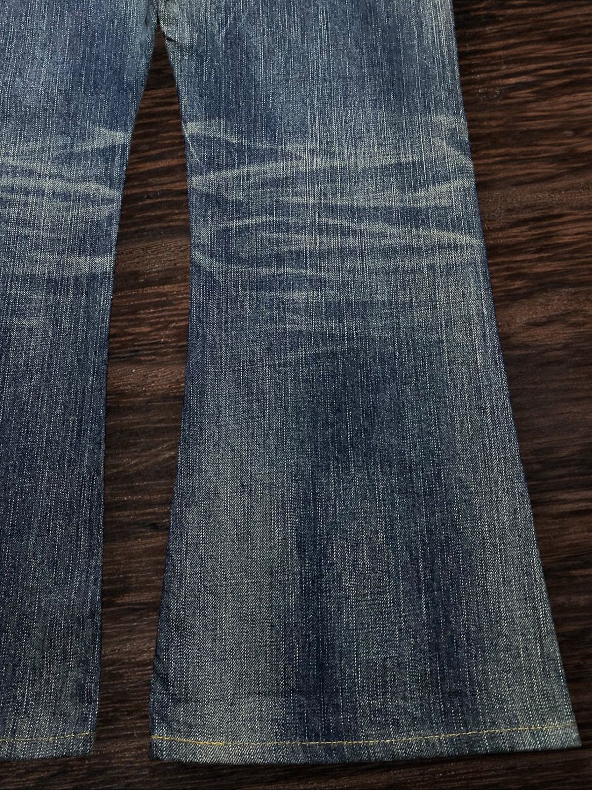 Junya Watanabe Vintage Japanese Brand Edwin 503 Mud Wash Distressed Flare Size US 33 - 8 Thumbnail