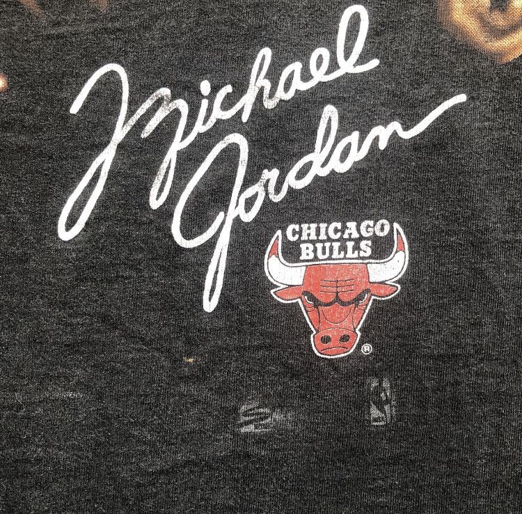 Salem Sportswear VTG 91 Salem Sportswear MICHAEL JORDAN BIG FACE Graphic Tee Size US XL / EU 56 / 4 - 5 Thumbnail