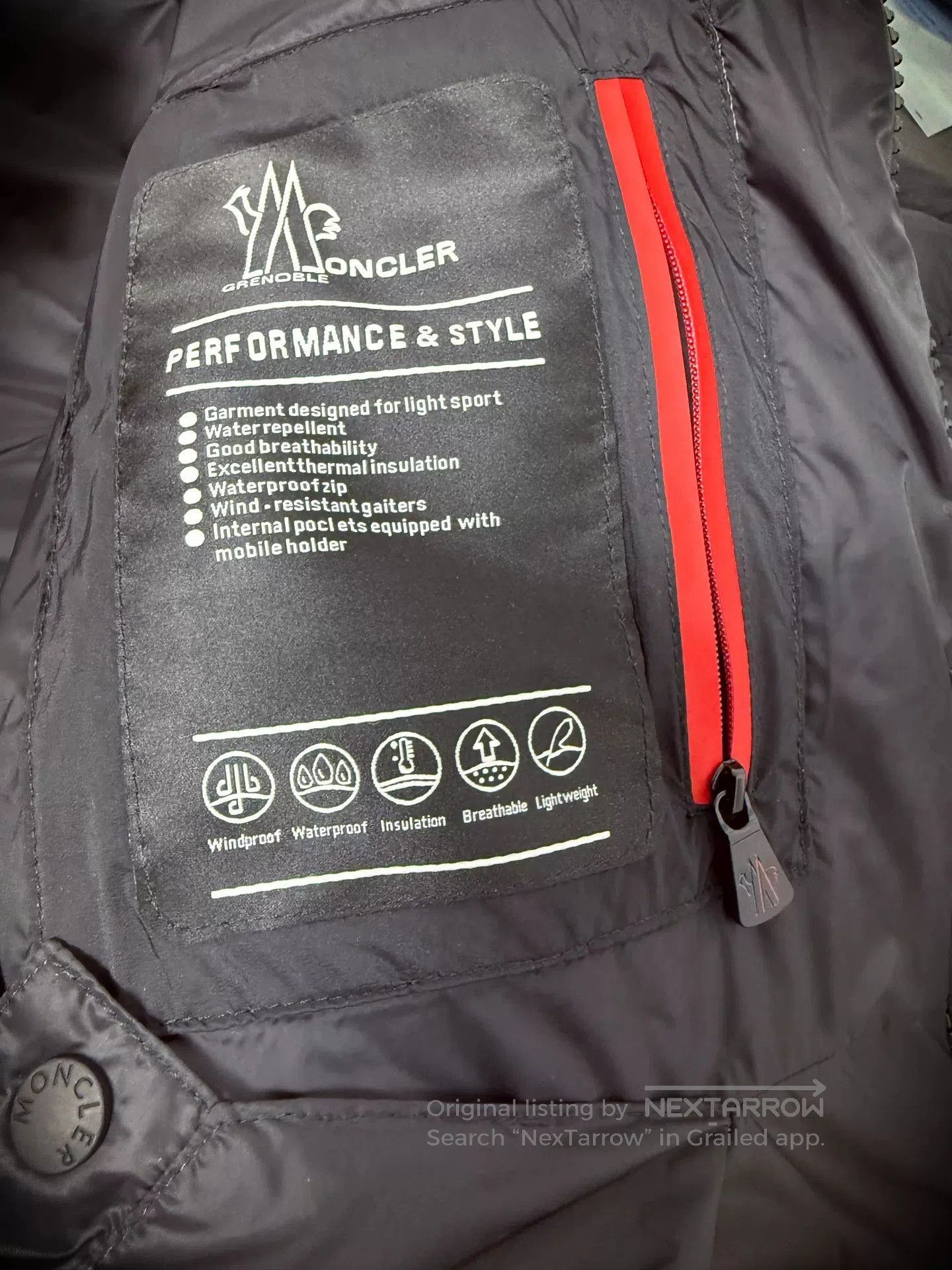 Moncler Moncler Black Down Jacket. Size L / US 10 / IT 46 - 6 Thumbnail
