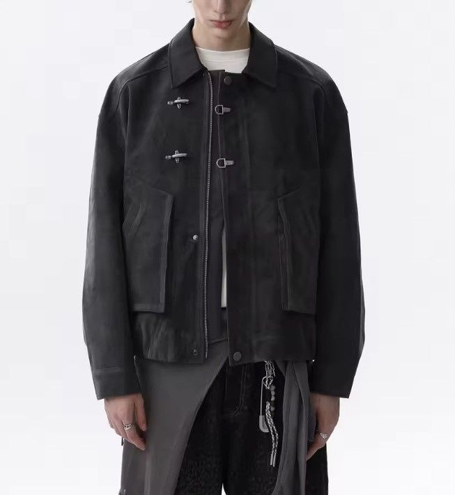 Japanese Brand Toggle Button Collar Pu Leather Jacket Size US L / EU 52-54 / 3 - 1 Thumbnail