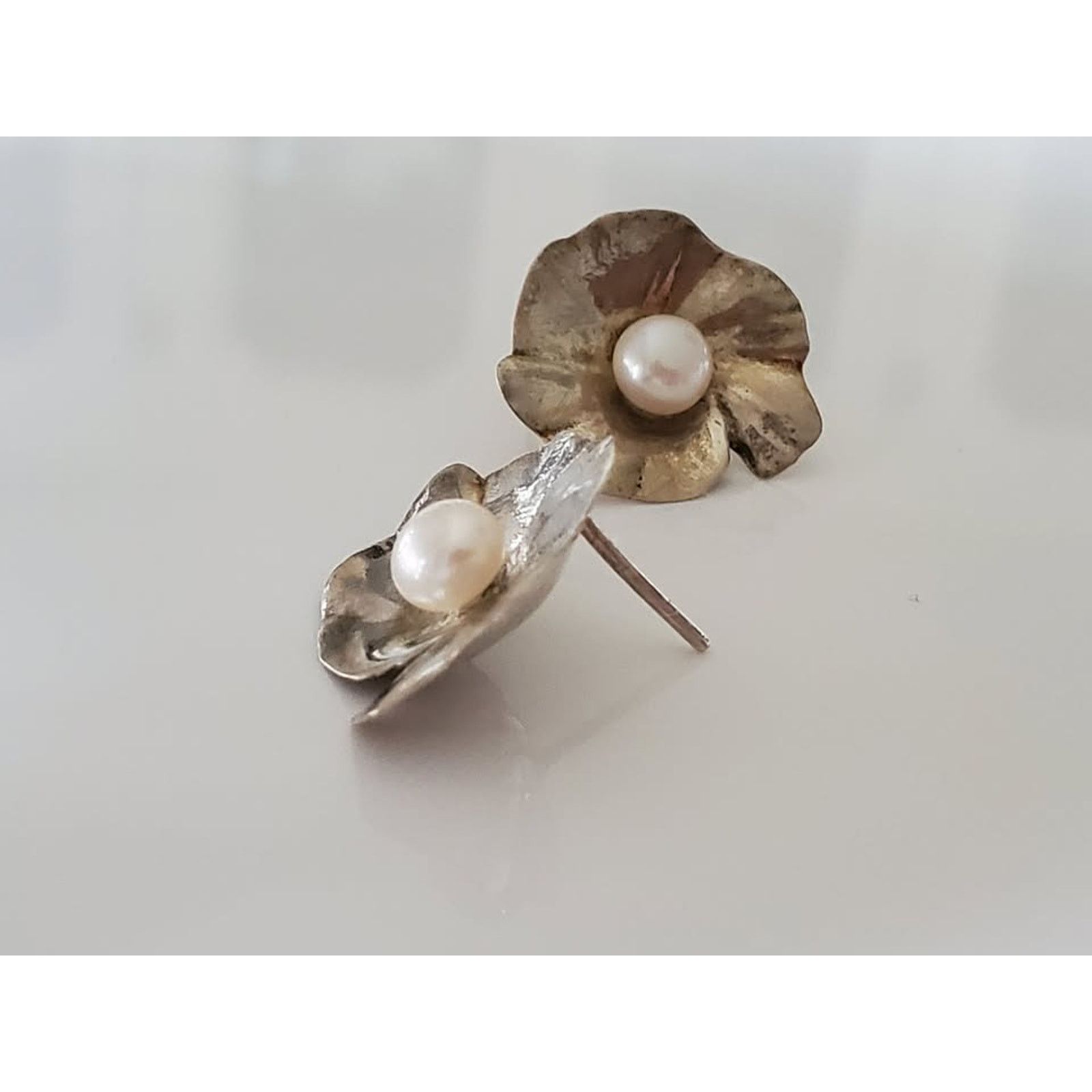 Other Vintage Sterling Silver Cultured Pearl Necklace and Earrings Size ONE SIZE - 3 Thumbnail