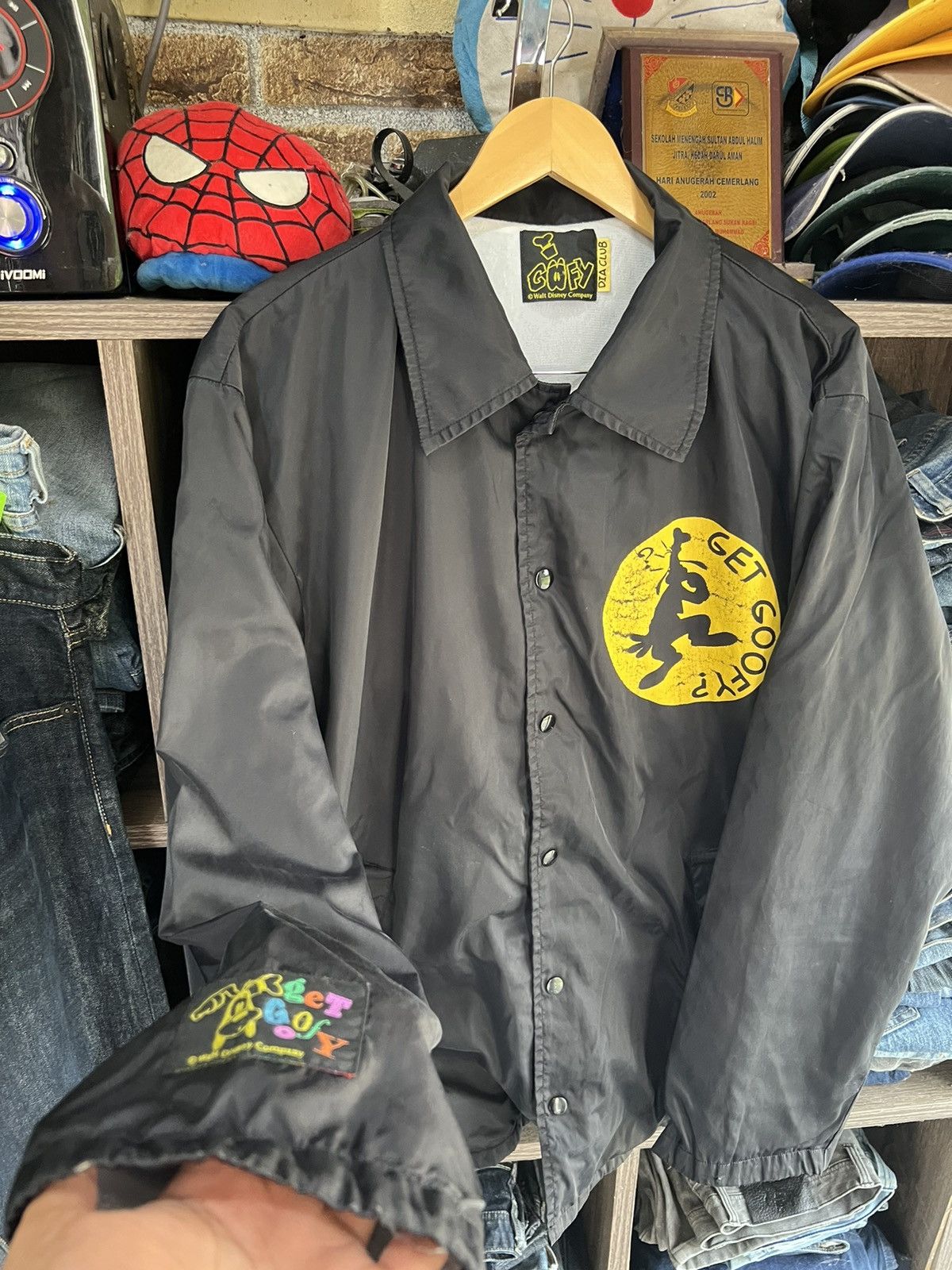 Cartoon Network 🔥Vintage Goofy Inspired Wu Tang Button Jacket Size US XL / EU 56 / 4 - 9 Thumbnail
