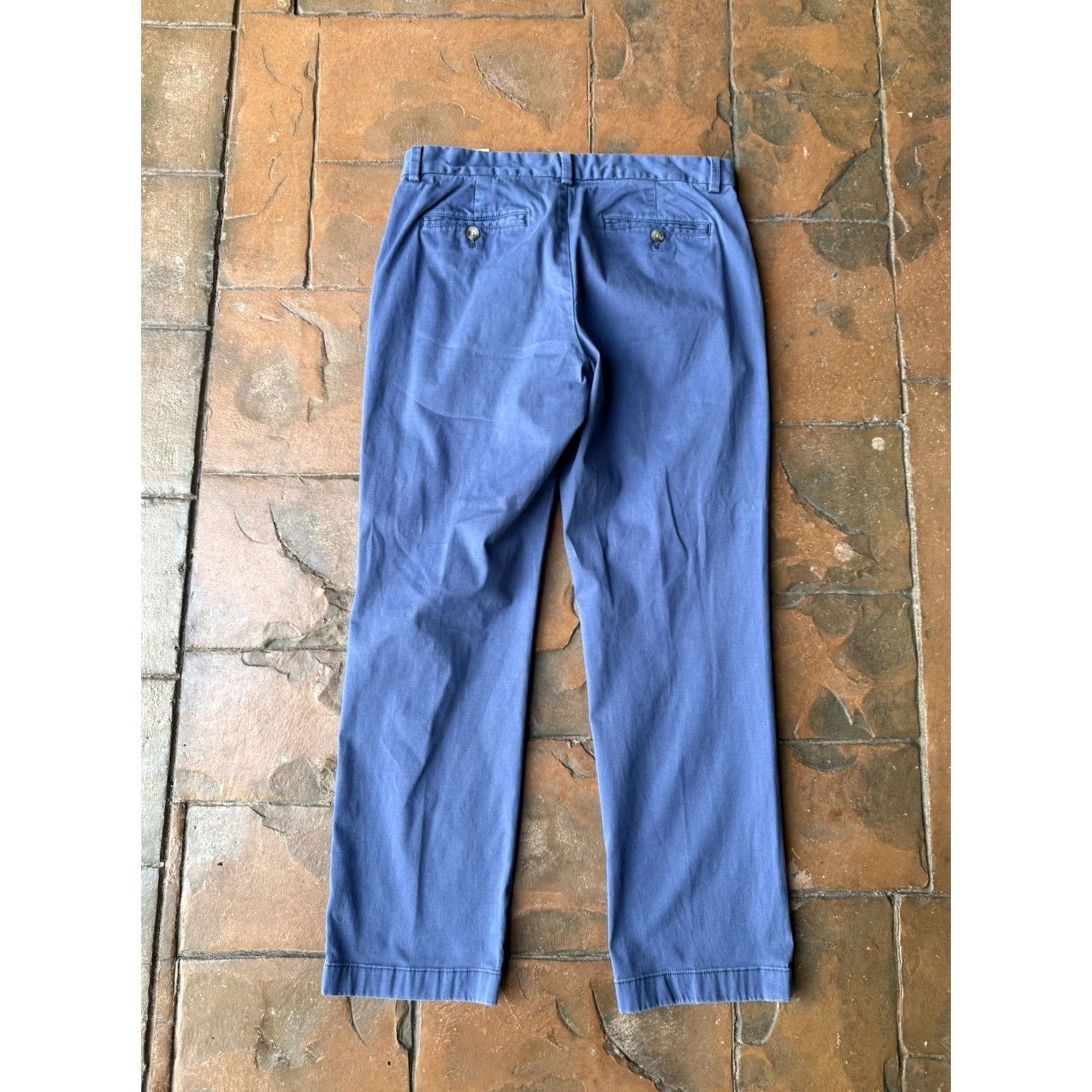 Vineyard Vines Vineyard Vines Chino Pants Men's 32x30 Blue Club Cotton Preppy, Regular, Flat Front, Straight Leg, Button Zip, Machine Washable, Solid, 2.2 Size US 32 / EU 48 - 3 Thumbnail