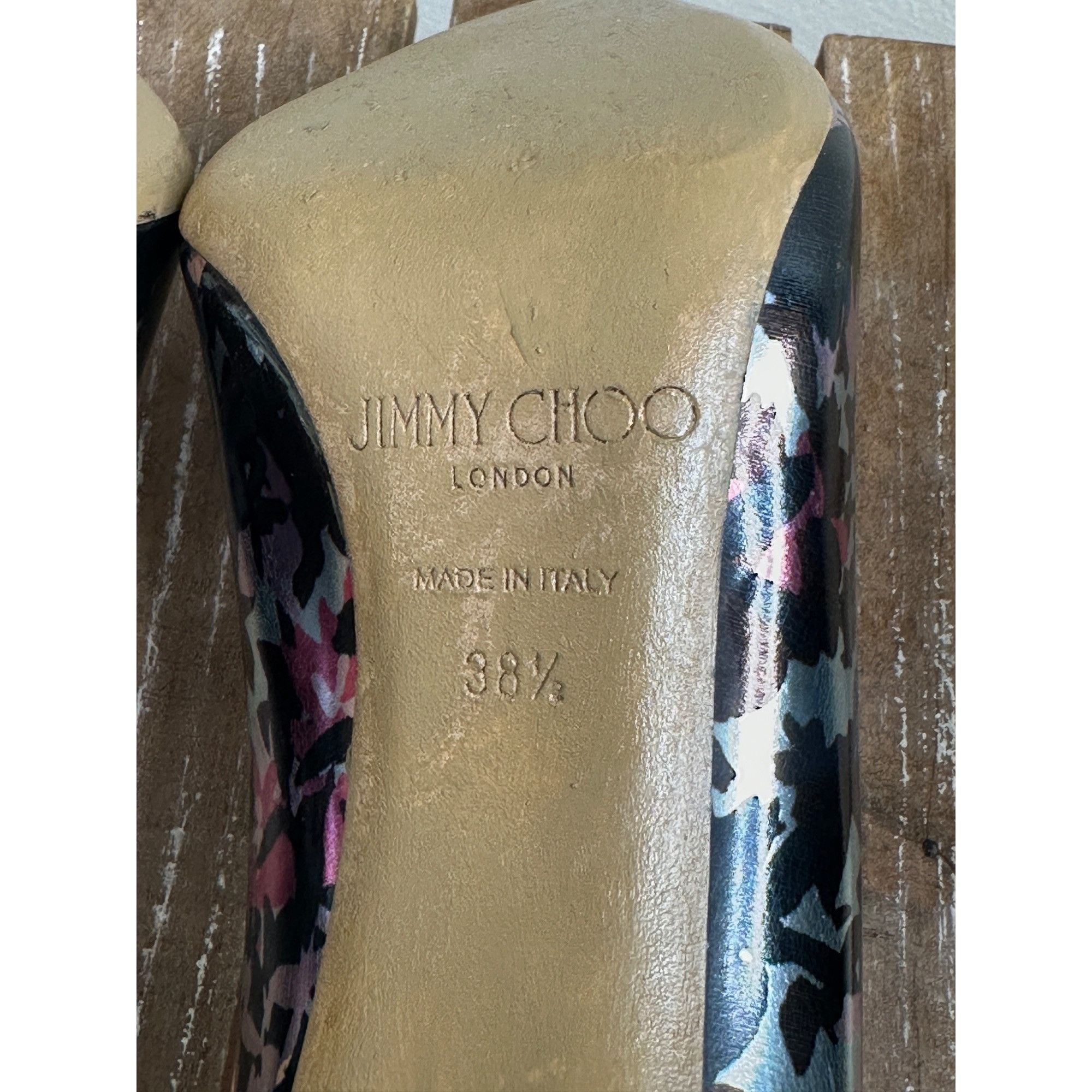 Jimmy Choo Jimmy Choo London Jasmine Camo Flora Size US 8.5 / IT 38.5 - 6 Thumbnail