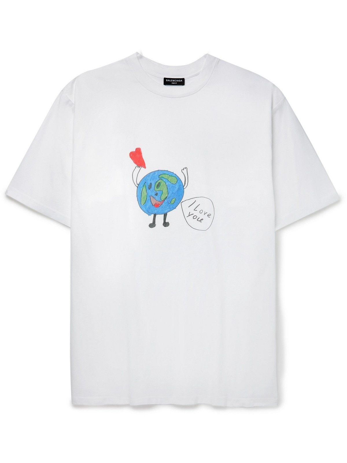 Balenciaga Balenciaga I Love Earth T-Shirt, white, Spring 2022 Size US XL / EU 56 / 4 - 2 Thumbnail