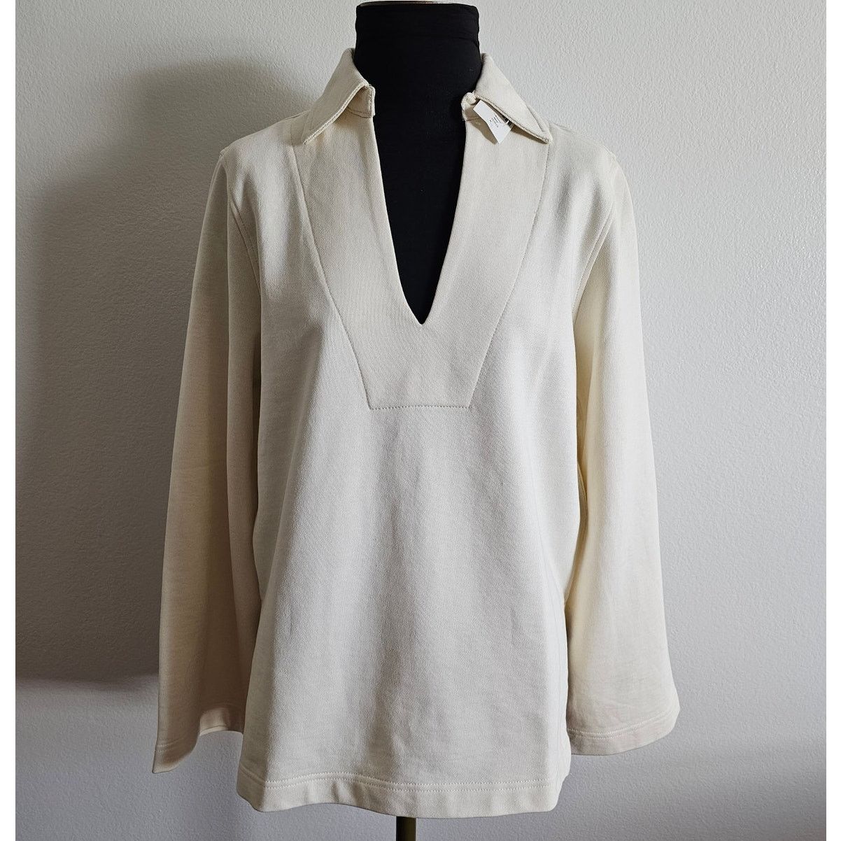 DL1961 NWT DL1961 Women's Cream Sweatshirt Millie Tunic Top M Size M / US 6-8 / IT 42-44 - 5 Thumbnail