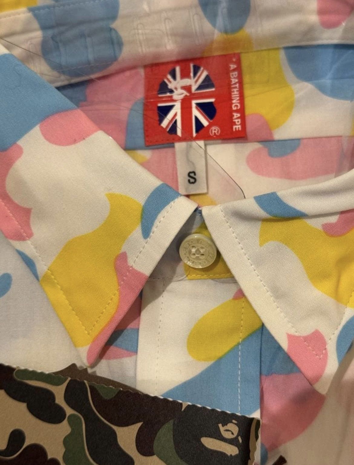 Bape RARE OG 2006 A BATHING APE COTTON CANDY BUTTON UP SHIRT Size US S / EU 44-46 / 1 - 2 Thumbnail