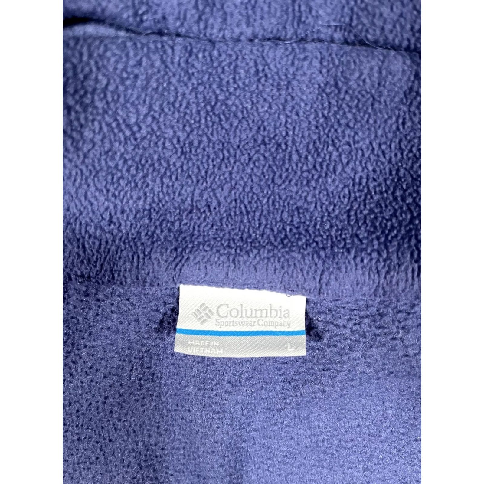 Vintage Columbia Jacket Womens Large Purple Full Zip Fleece Coral Trim Outdoor Hiking Size L / US 10 / IT 46 - 3 Thumbnail