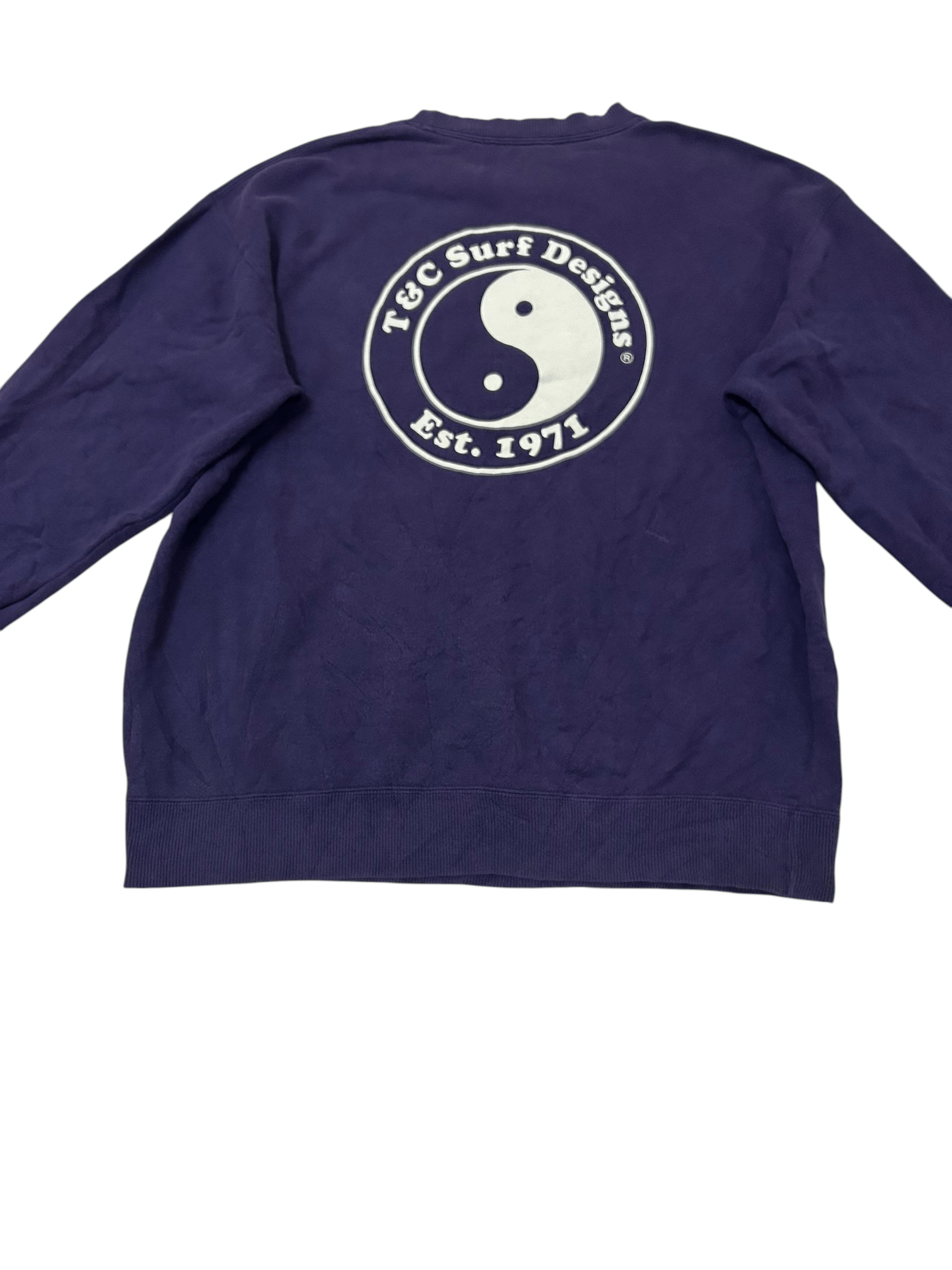 Vintage Vintage T&C Surf Design Yin Yang Sweatshirts Size US L / EU 52-54 / 3 - 4 Thumbnail