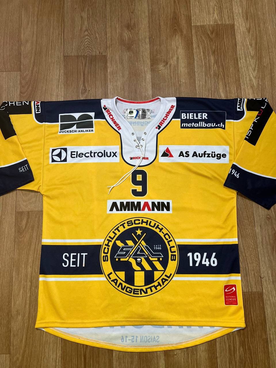 Other SCL Langenthal Hockey Jersey #9 Swiss National League2015-16 Size US XL / EU 56 / 4 - 1 Thumbnail