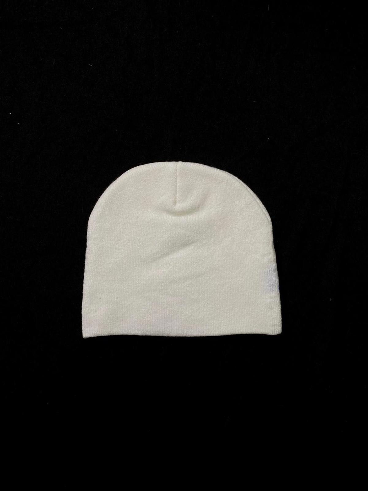Japanese Brand deMISERABLE Ballpoint Graphic No Cuff Knit Beanie Hat White Size ONE SIZE - 5 Thumbnail