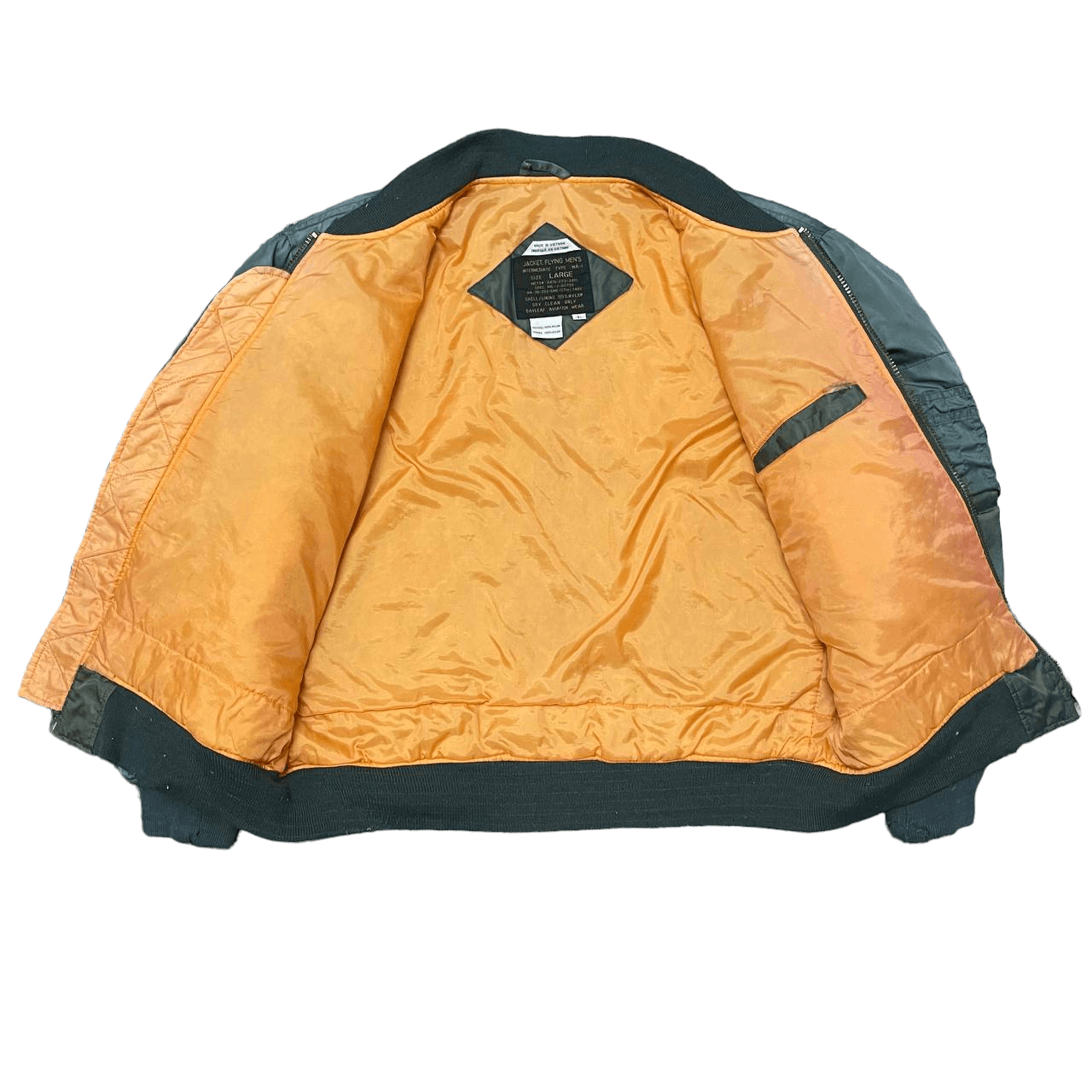 Japanese Brand Vintage Ma1 Bayleaf Military Bomber Flying Jacket Size US L / EU 52-54 / 3 - 7 Thumbnail