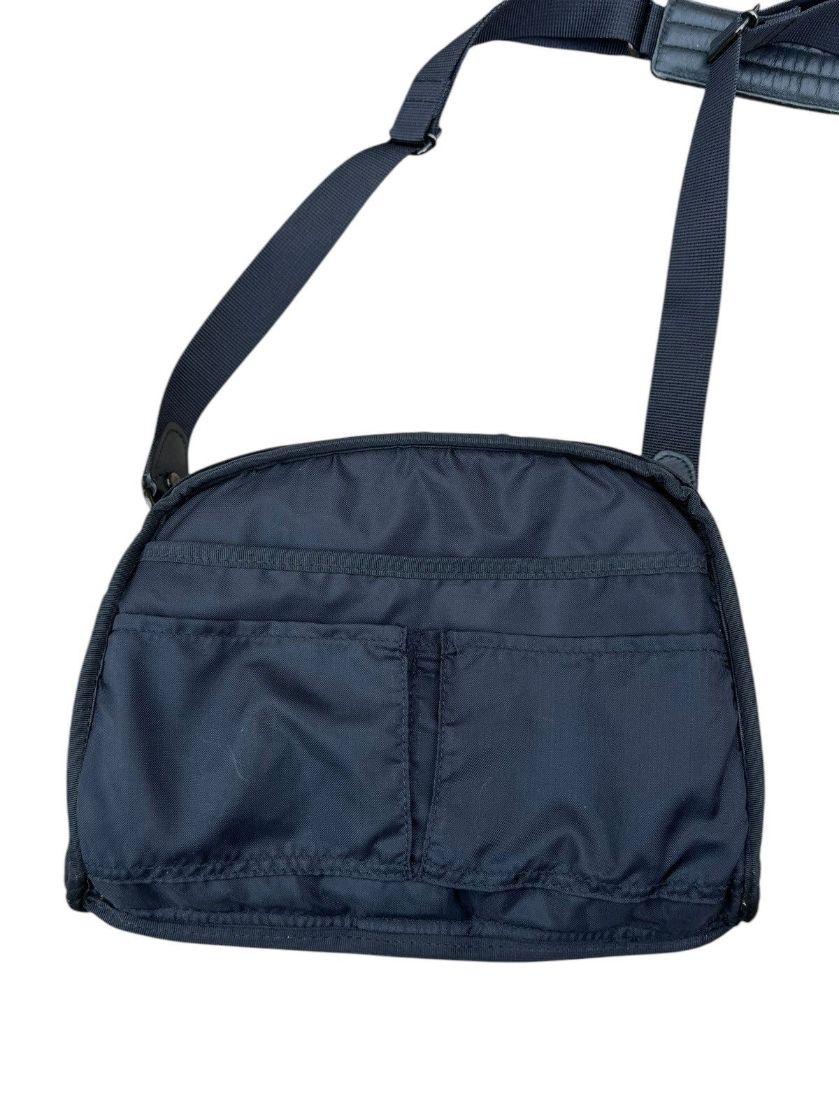 Issey Miyake Vintage Issey Miyake Fade Canvas Leather Sling Bag Size ONE SIZE - 22 Thumbnail