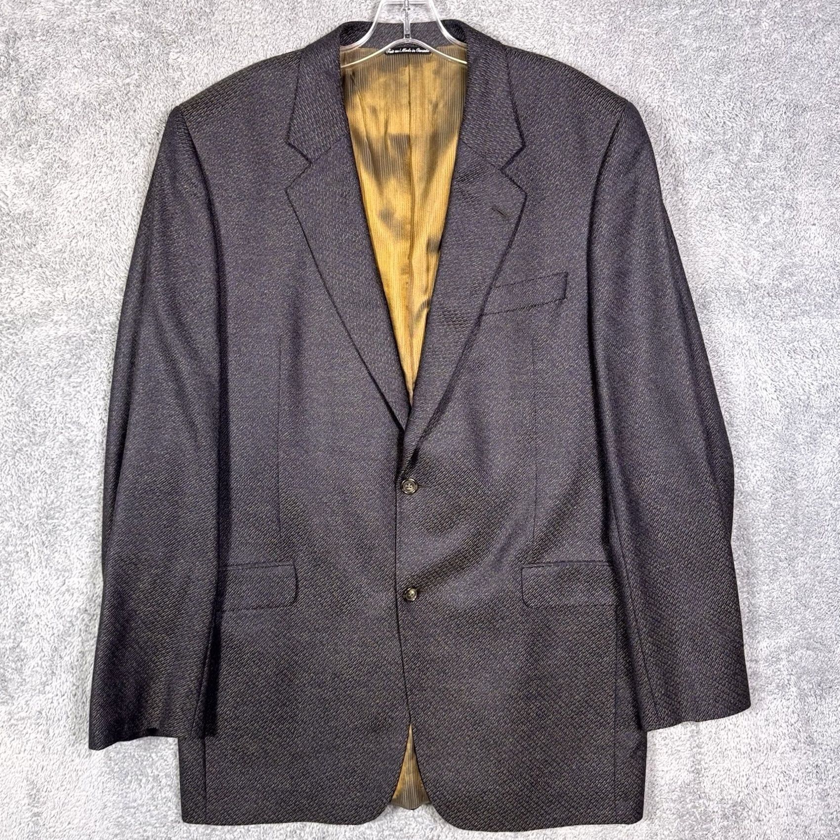 Jack Victor Jack Victor Jacket Mens 44 Blazer Men 44XL Lucawood SPJ Sport Coat Button Suit Size 44R - 4 Thumbnail