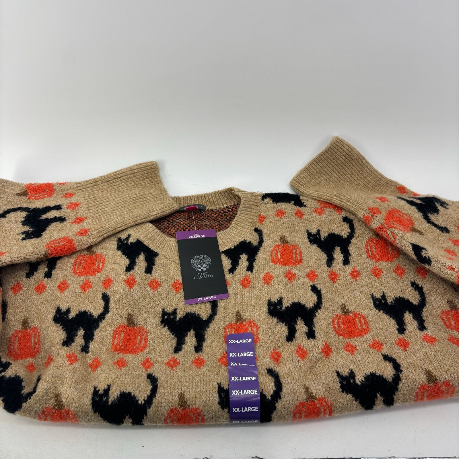 Vince Camuto Vince Camuto Size XXL Womens Sweater Black Cat Pumpkin Fall Size XXL / US 16-18 / IT 52-54 - 15 Thumbnail