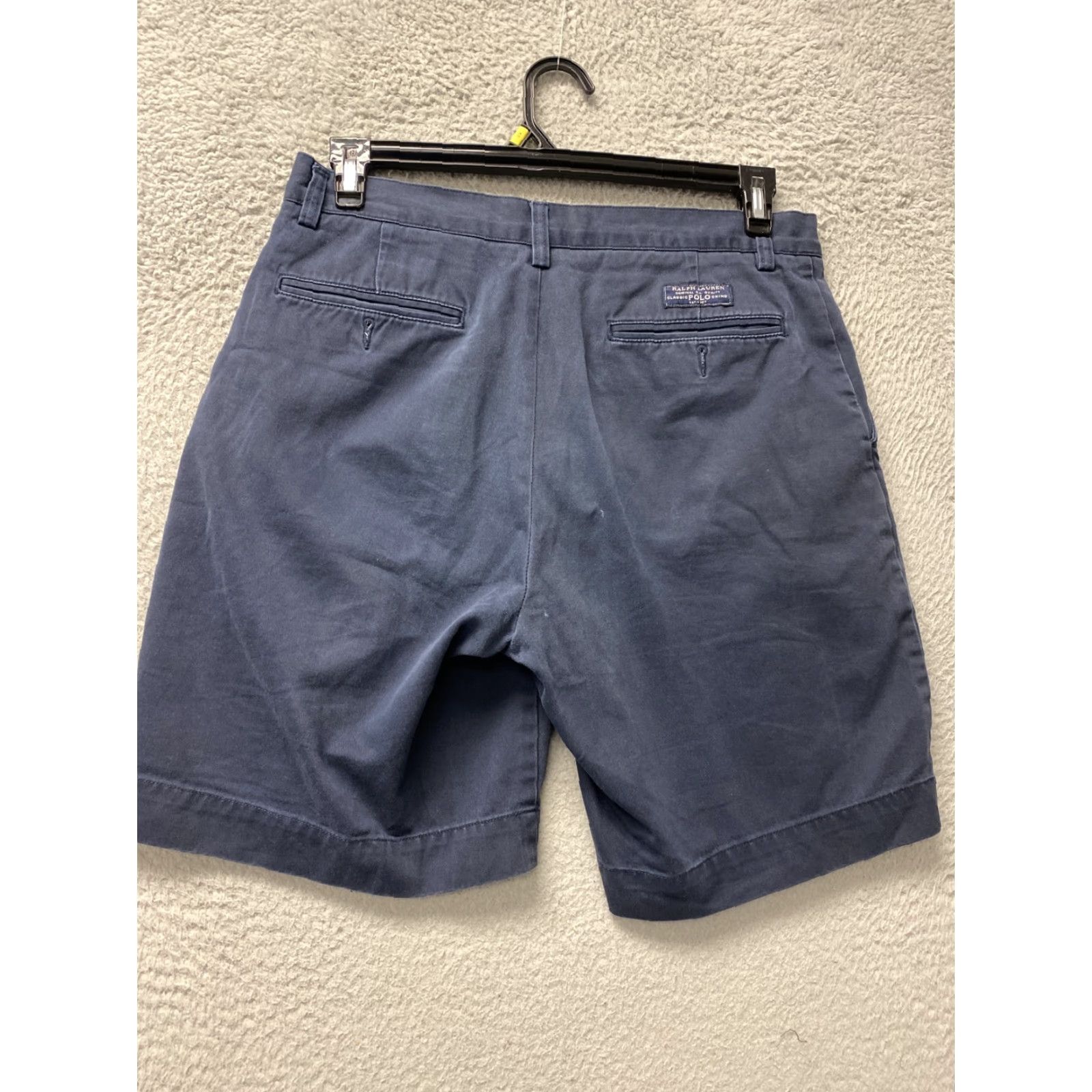Polo Ralph Lauren Polo Ralph Lauren Shorts Mens Chino Flat Front 32 Blue Casual USA Classic Polo Shorts Men 32 Blue Cotton Casual Size US XS / EU 42 / 0 - 7 Thumbnail