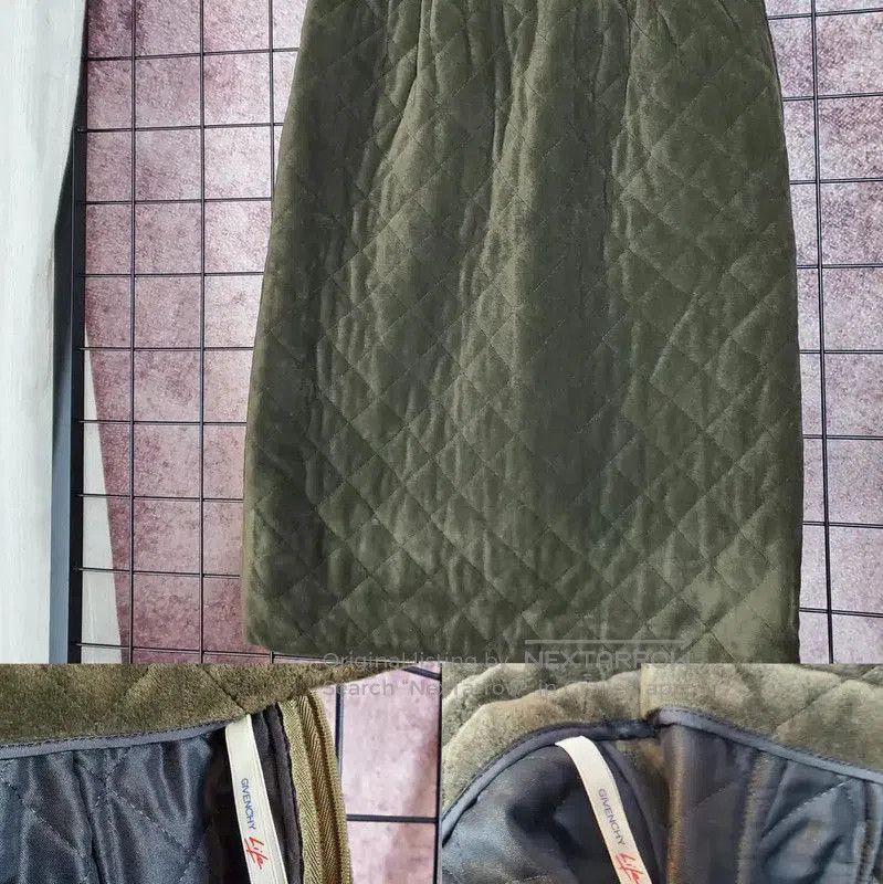 Givenchy Givenchy Green Plaid Midi Skirt for Women . Size 23" - 2 Thumbnail