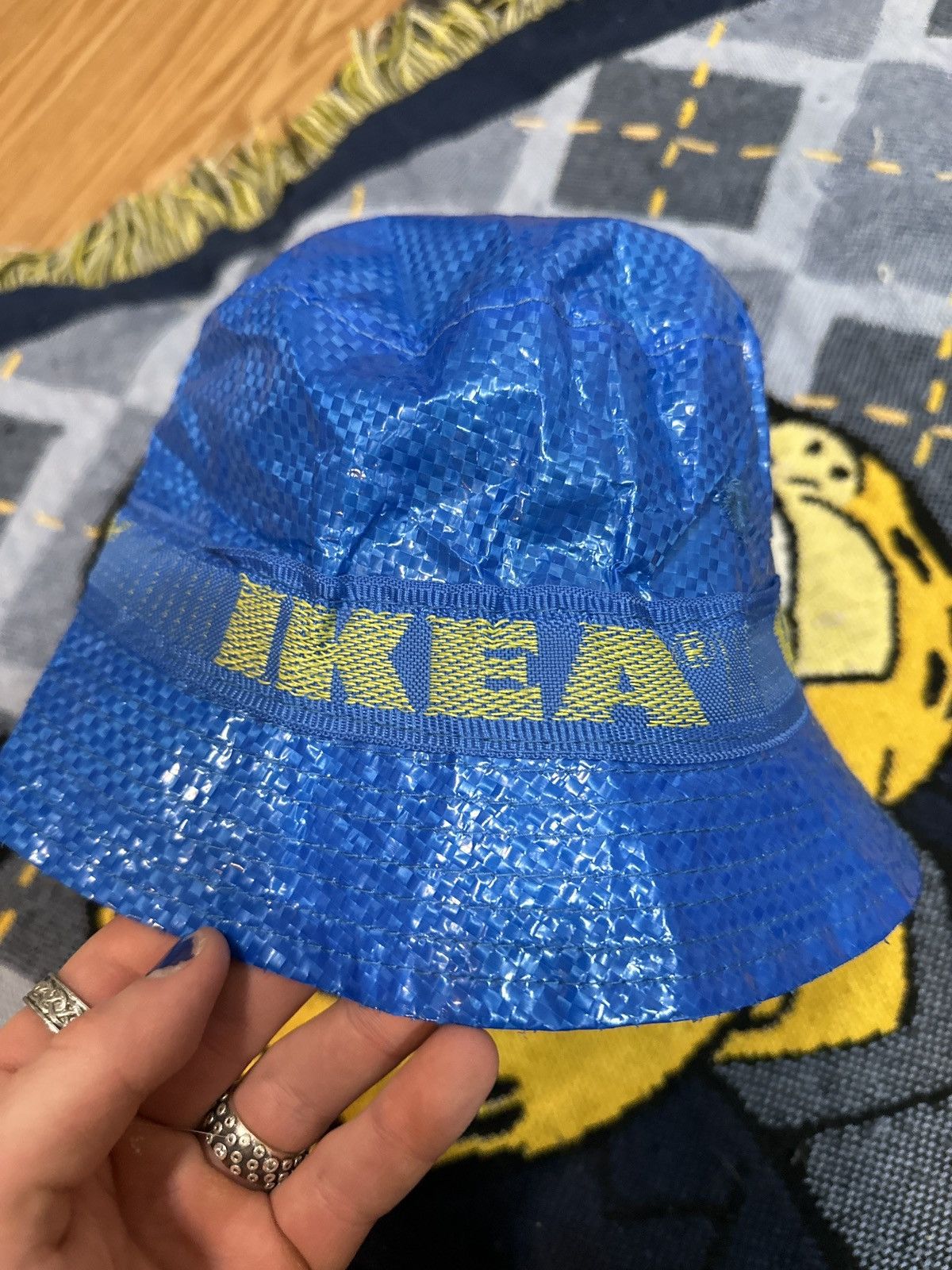 Ikea IKEA Knorva Bucket Crusher Hat Blue Size ONE SIZE - 4 Thumbnail