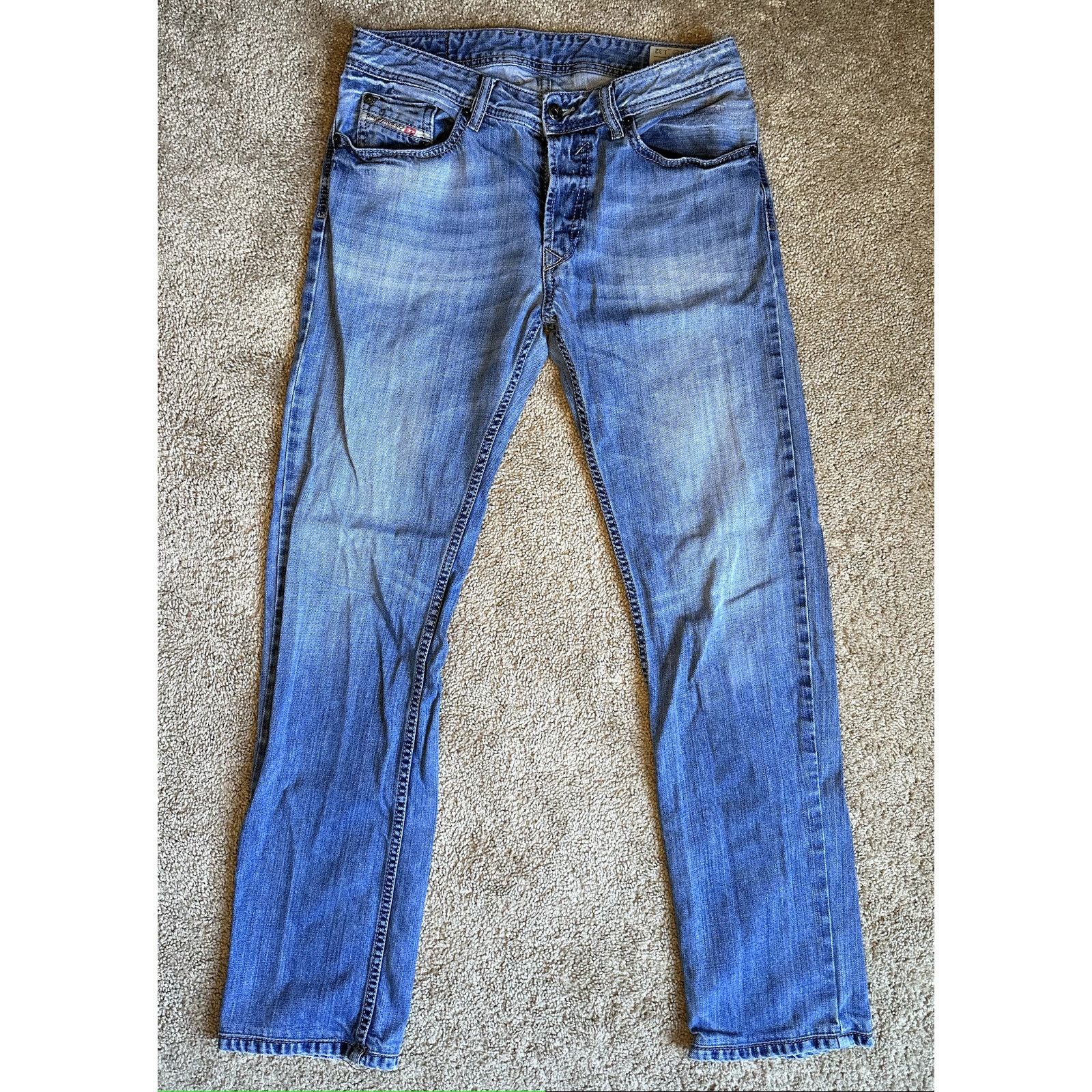 Diesel Diesel Waykee Regular Straight Leg Denim Jeans Blue W29 L32 Size US 29 - 4 Thumbnail