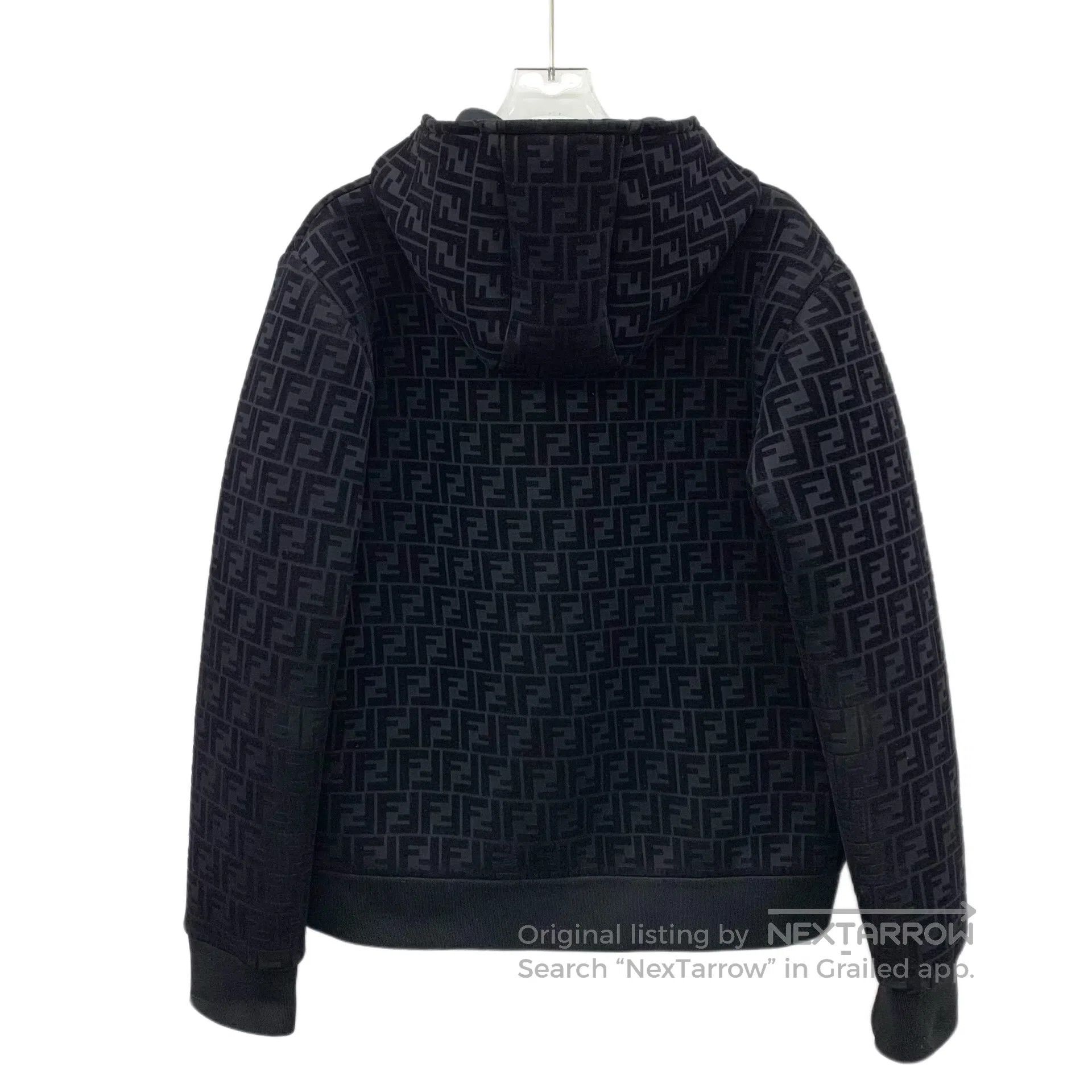 Fendi FENDI Black classic double F full print hooded zipper long Size US S / EU 44-46 / 1 - 2 Thumbnail