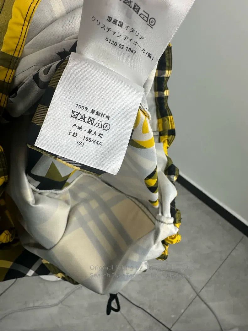 Dior Dior Yellow plaid hooded jacket Size S / US 4 / IT 40 - 6 Thumbnail