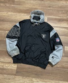 Vtg Starter Oakland Raiders 90s Windbreaker Jacket Thrifted by 90s_Transporter