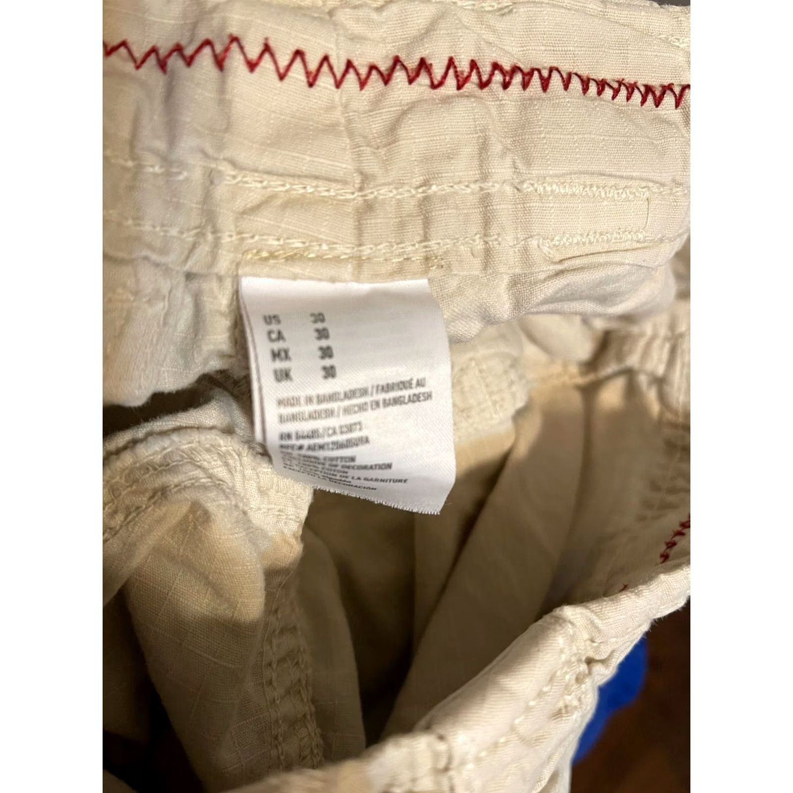 American Eagle Outfitters American Eagle Cargo Shorts Men's 30 Khaki Ripstop Military Classic Size US 31 - 6 Thumbnail