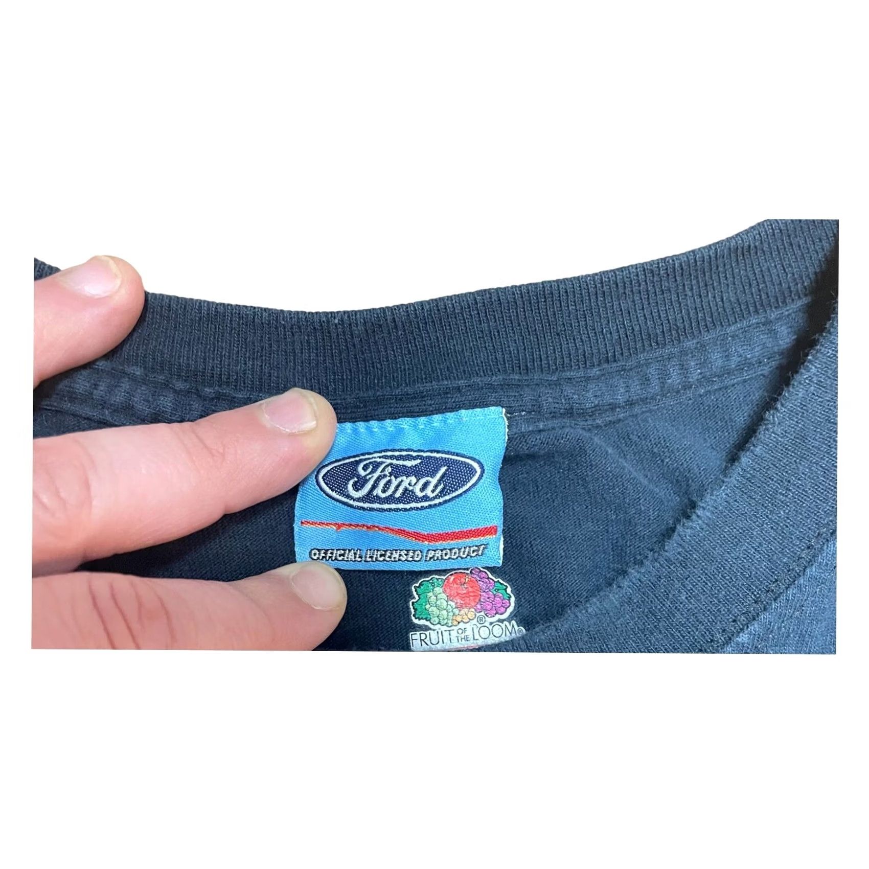 Ford VINTAGE? No. Ford Mustang T-Shirt Mens XL Black Short Sleeve Cotton Knit Logo Graphic Print Cars 2010s Transportation Size US XL / EU 56 / 4 - 7 Thumbnail