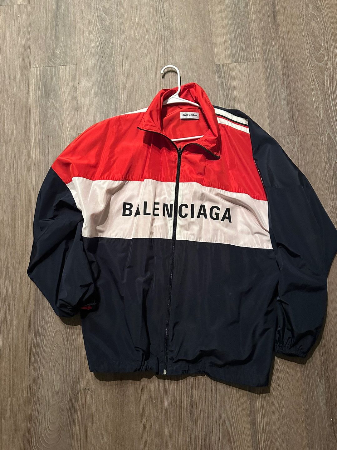 image of Balenciaga Windbreaker in Red, Men's (Size Small)