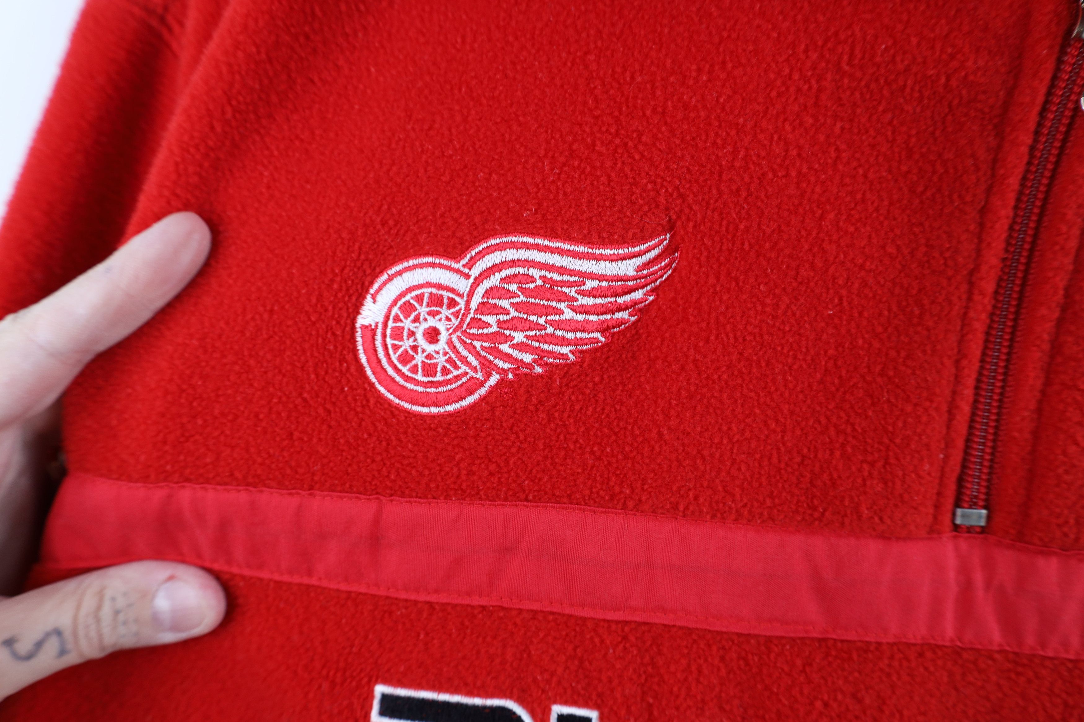 Vintage Vintage 90s Y2K NHL Red Wings Hockey Fleece Half Zip Sweater Size US L / EU 52-54 / 3 - 5 Thumbnail