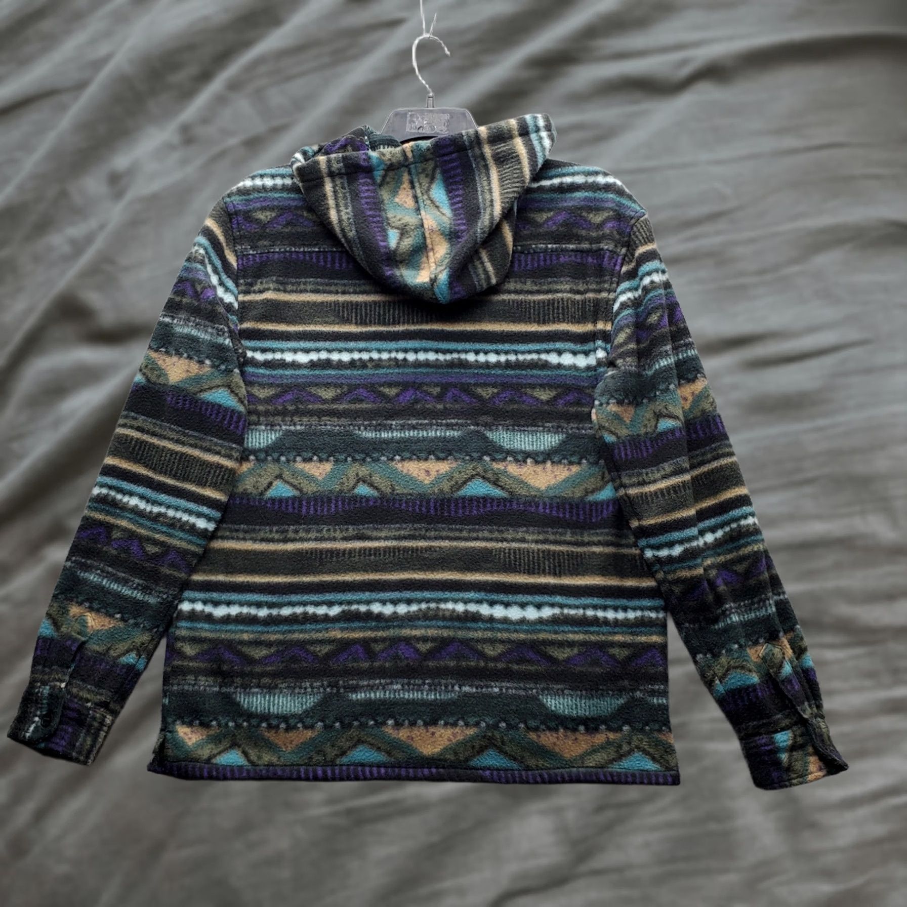 Billabong Billabong Furnace Anorak Pullover Hoodie Mens M Multicolor Aztec Southwestern Long Sleeve Hooded Fleece Pocket(s) Regular Shirt Mens Size M Size US M / EU 48-50 / 2 - 1 Thumbnail
