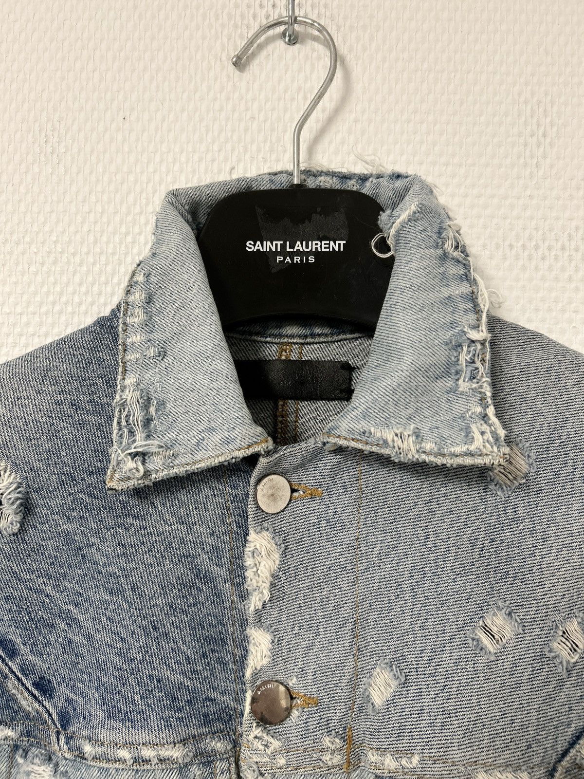 Amiri SS2018 Deconstructed Distressed Denim Jacket Size US S / EU 44-46 / 1 - 7 Thumbnail