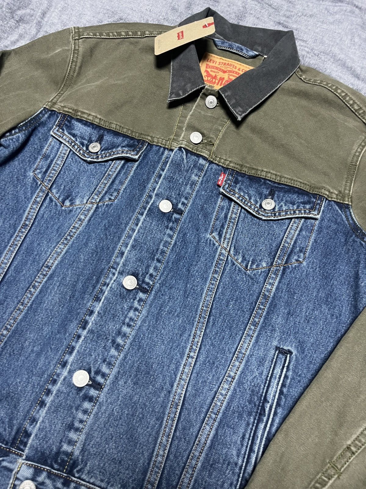 Levi's Levis color block docking denim jacket Size US M / EU 48-50 / 2 - 5 Thumbnail