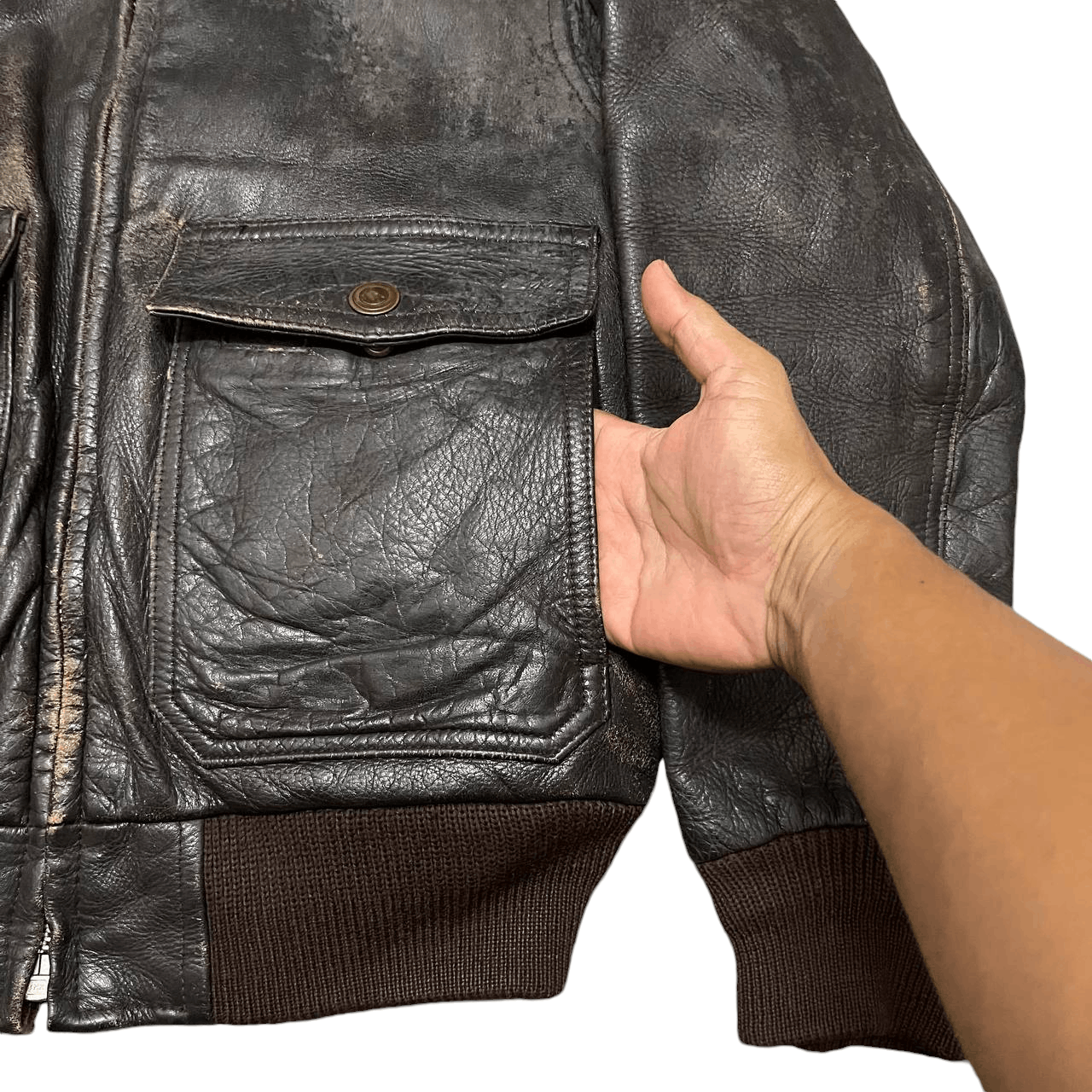 Japanese Brand Vintage Bahron Leather Wear Bomber Jacket Size US M / EU 48-50 / 2 - 5 Thumbnail