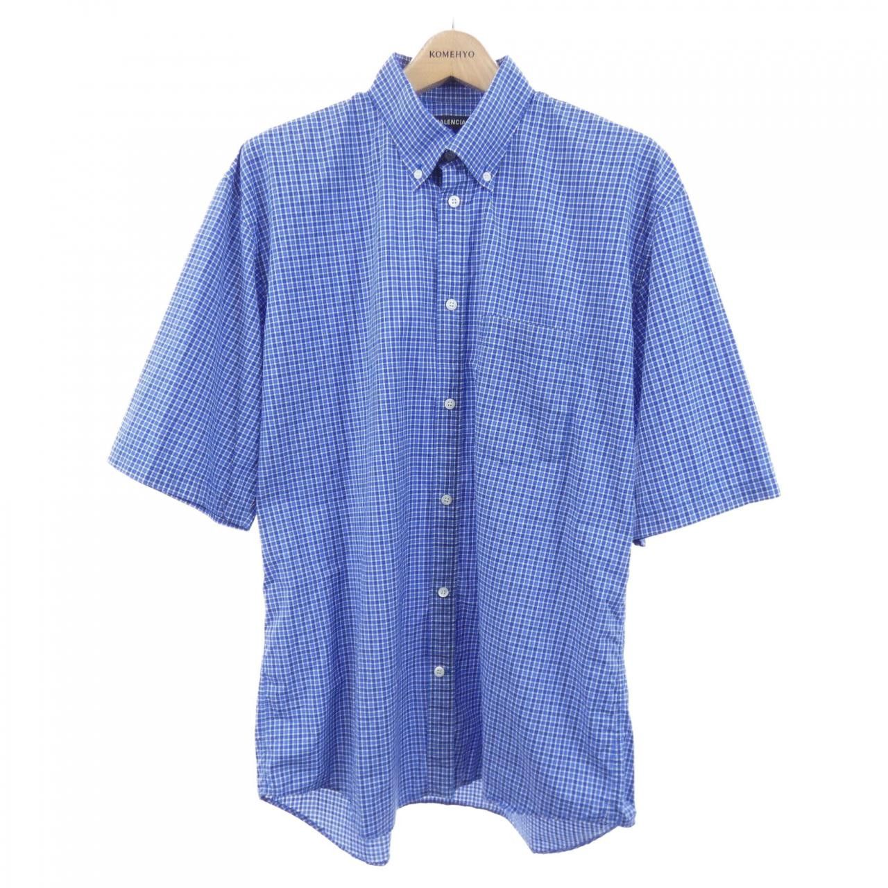 Balenciaga Balenciaga Balenciaga Cotton Short Sleeve Shirt Textile Tops 556913TDM13 DUTY FREE for USA Size ONE SIZE - 1 Thumbnail