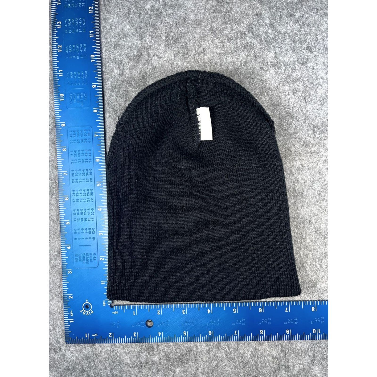 Vintage VINTAGE Trader Joes Hat Beanie Mens One Size Black Knit Logo Winter Grocery Yupoong Size ONE SIZE - 7 Thumbnail