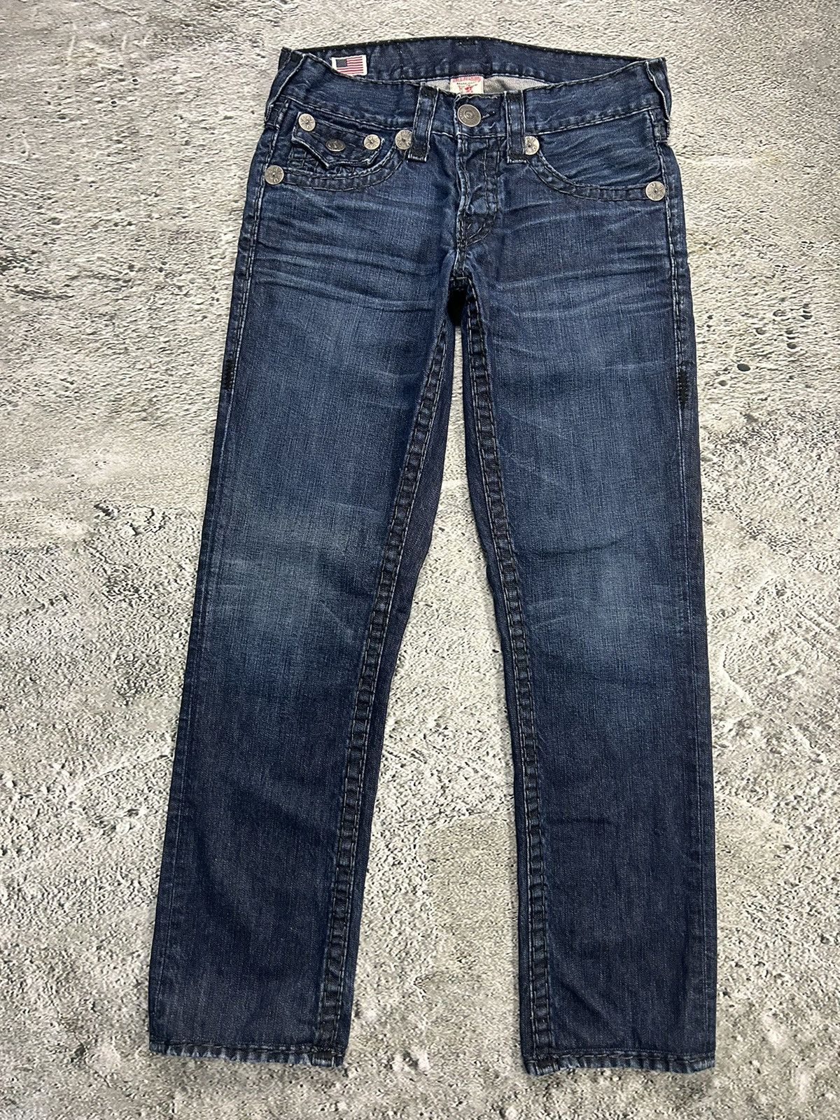 True Religion True Religion vintage jeans navy black thick stitching Y2K Size US 30 / EU 46 - 5 Thumbnail