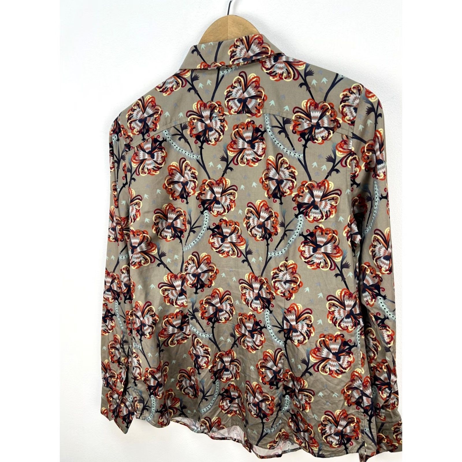 Brooks Brothers Brooks Brothers Cotton Shirt Blouse Floral Print Women's Size US 8 Size M / US 6-8 / IT 42-44 - 6 Thumbnail