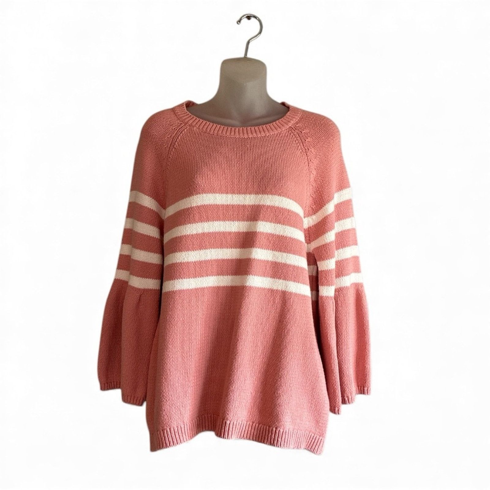 Boden Boden Arianna Jumper striped bell sleeve sweater Size L / US 10 / IT 46 - 7 Thumbnail