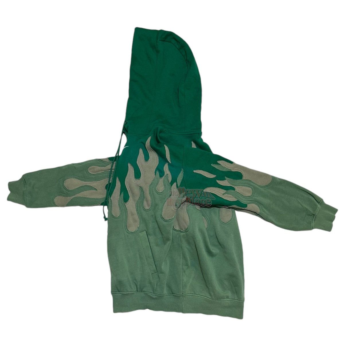 Nike Nike Center Hoodie Double flame green “Spiegel” 589 Reworked Size US M / EU 48-50 / 2 - 3 Thumbnail
