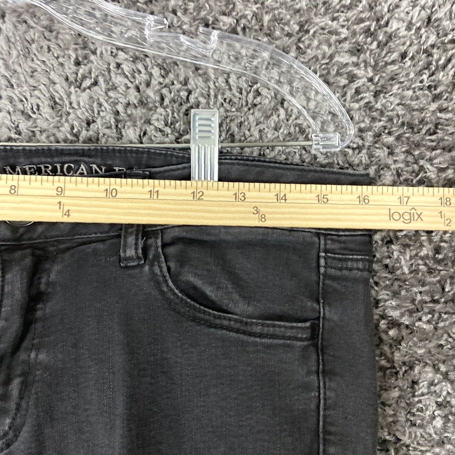 American Eagle Outfitters American Eagle Outfitters Jeans Adult 10 Black Distressed Skinny Womens Size 32" / US 10 / IT 46 - 7 Thumbnail