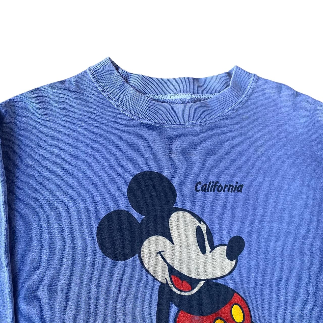Vintage VINTAGE 80S MICKEY YELLOW SHOES FADED CREWNECK Size US M / EU 48-50 / 2 - 5 Thumbnail