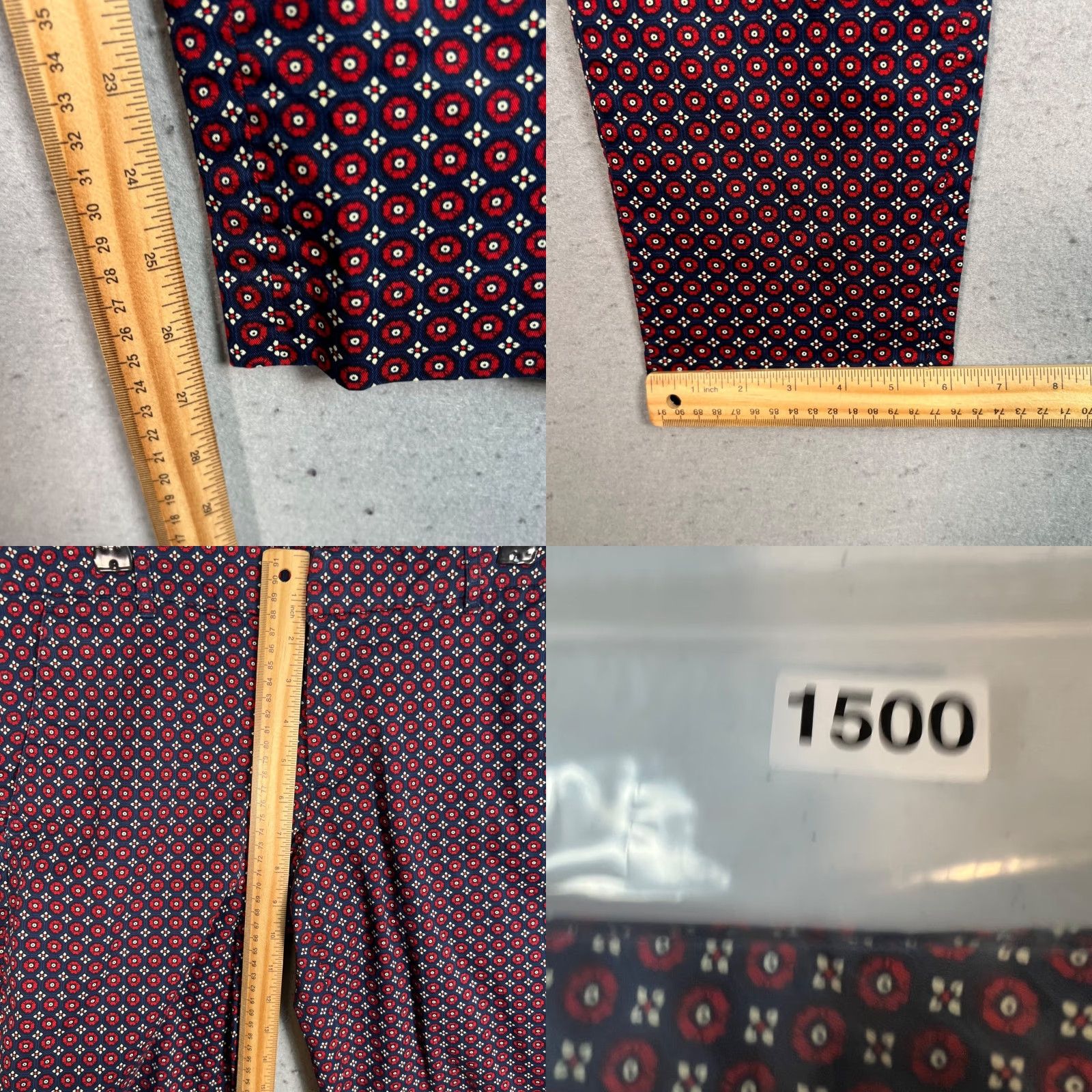 Tommy Hilfiger Tommy Hilfiger Pants Slim Fit Mid-Rise Blue Red Cotton Blend Size 6 Womens Size 28" / US 6 / IT 42 - 8 Thumbnail