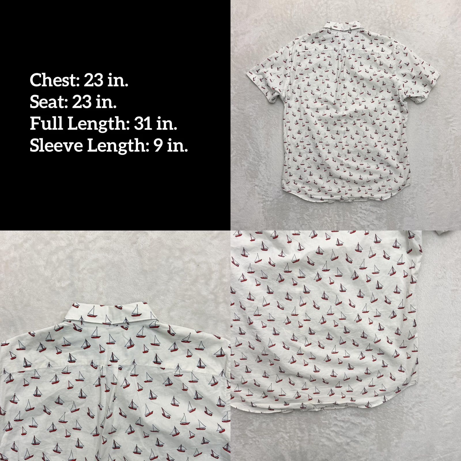J.Crew J.Crew Shirt Mens Large White Sailboat Print Button-Down Beach Nautical AOP Shirt Shirt Mens Large White Sailboat Print Button-Down Beach Nautical AOP Size US L / EU 52-54 / 3 - 8 Thumbnail
