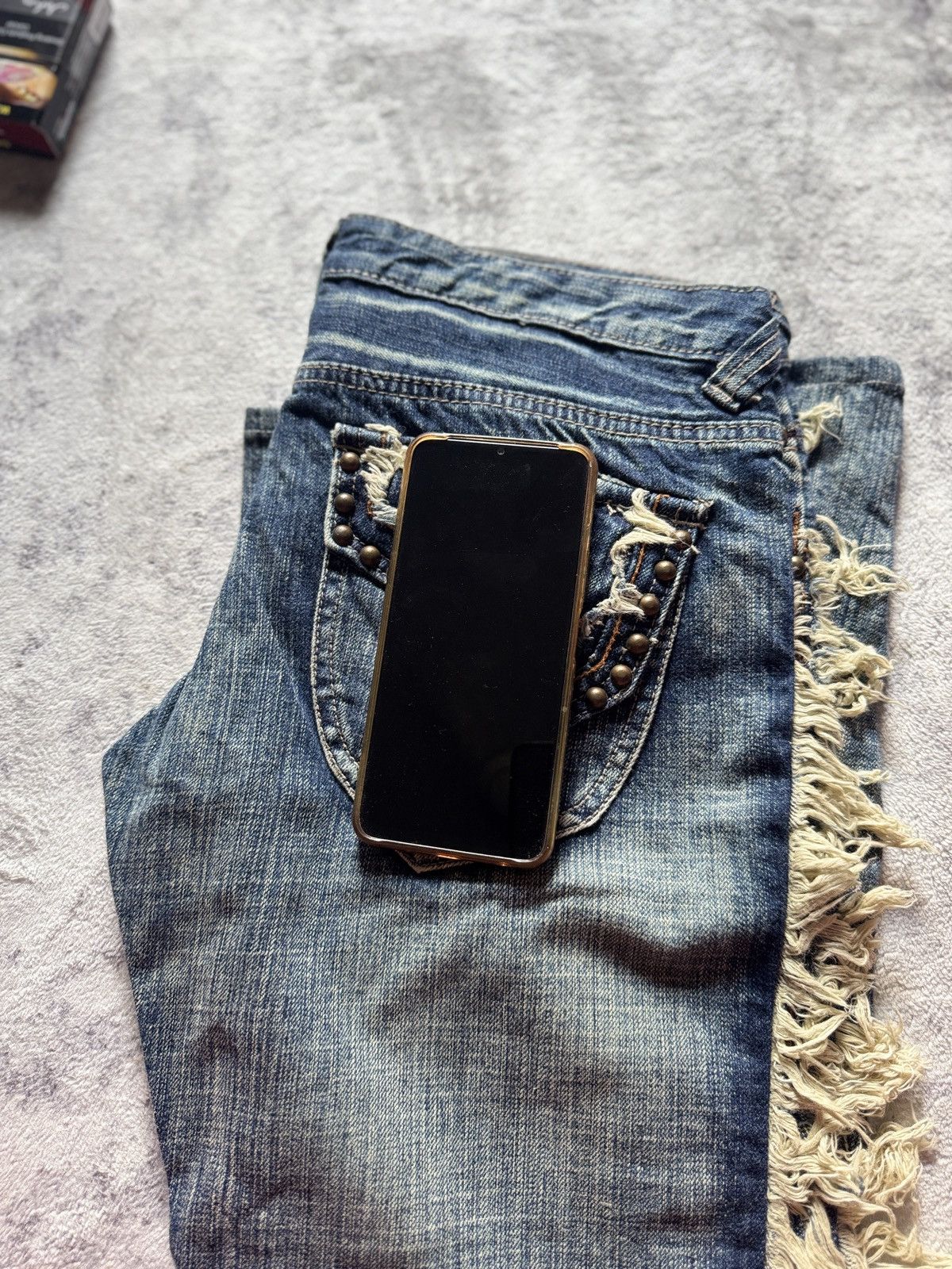 Tornado Mart Vintage Tornado Mart Spiral Cut Denim Flare Jeans Size 28" / US 6 / IT 42 - 24 Thumbnail