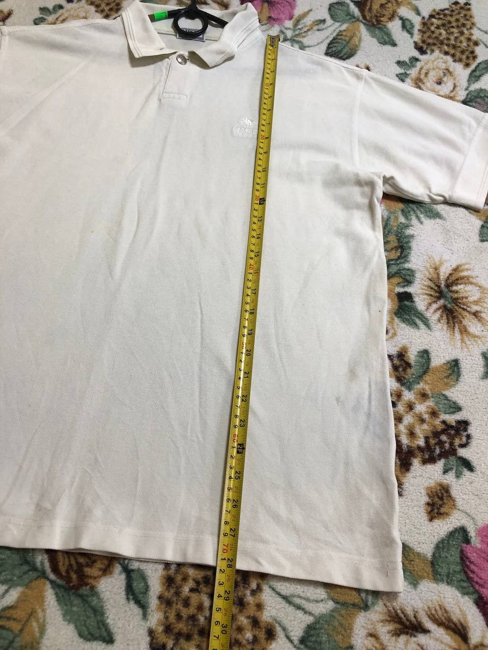 Versace Vintage Versace Sport Tennis White Tshirt polo Size US L / EU 52-54 / 3 - 10 Thumbnail