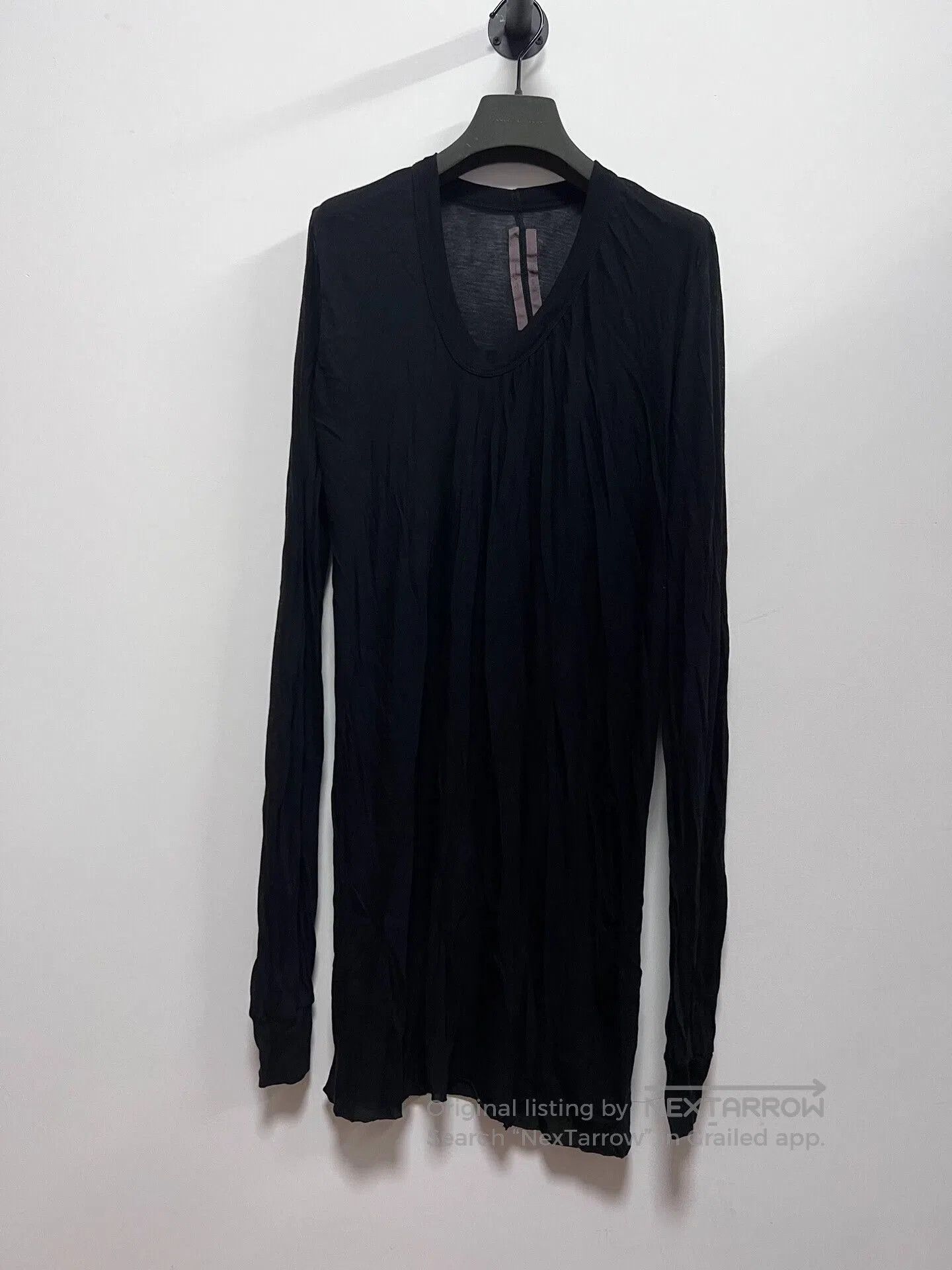 Rick Owens Rick Owens Black Long Sleeve T. Size US XXS / EU 40 - 1 Thumbnail