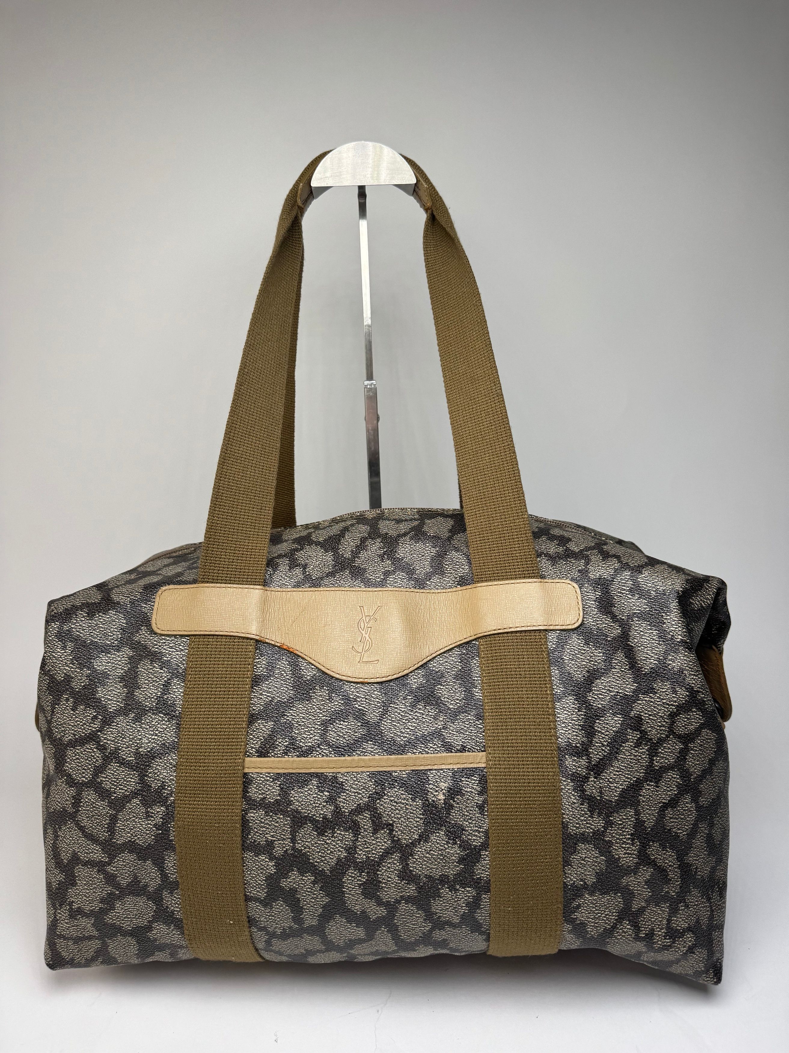 Other Vintage Yves Saint Laurent Stone Emblossed Leather Handbag G Size ONE SIZE - 1 Thumbnail